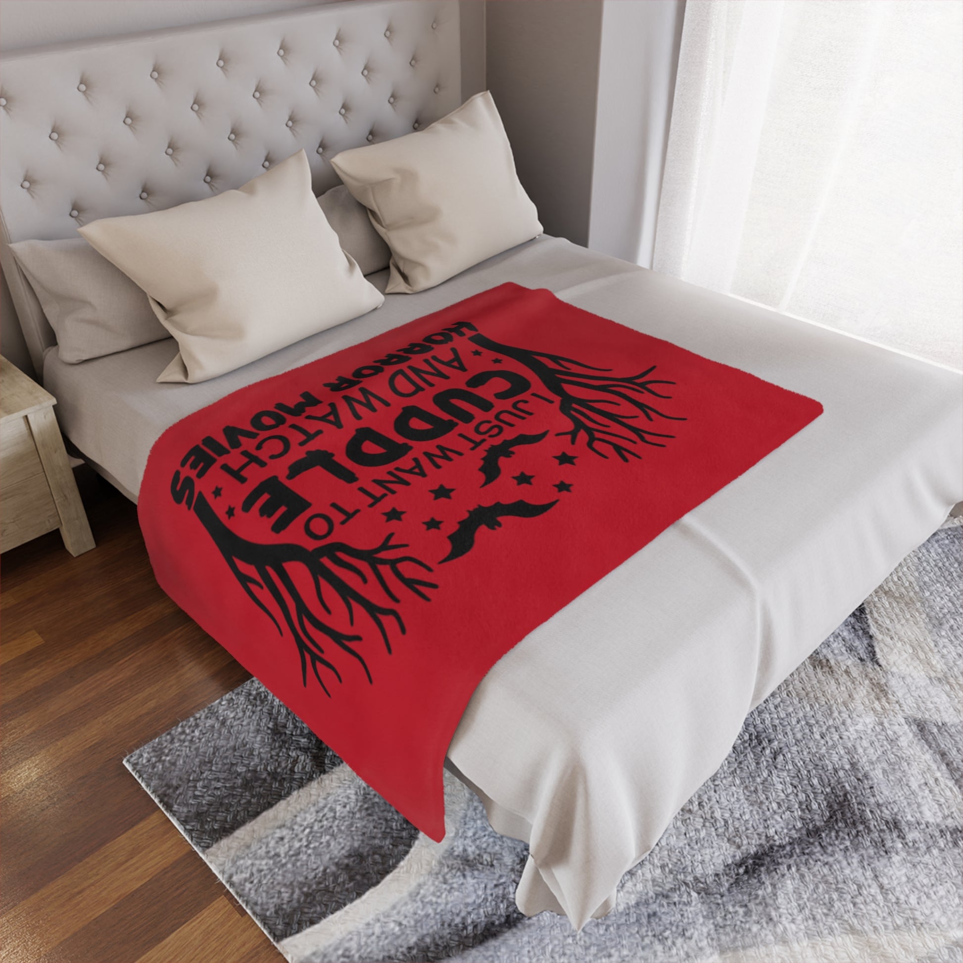 Minky Blanket - Horror Movie Night Cuddle Blanket - House of O & A