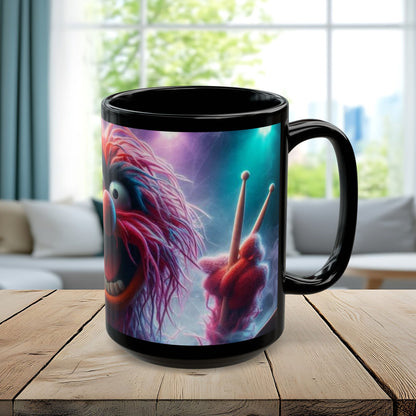 Muppet-Inspired Bright Animal Black Coffee Mug — 11oz & 15oz