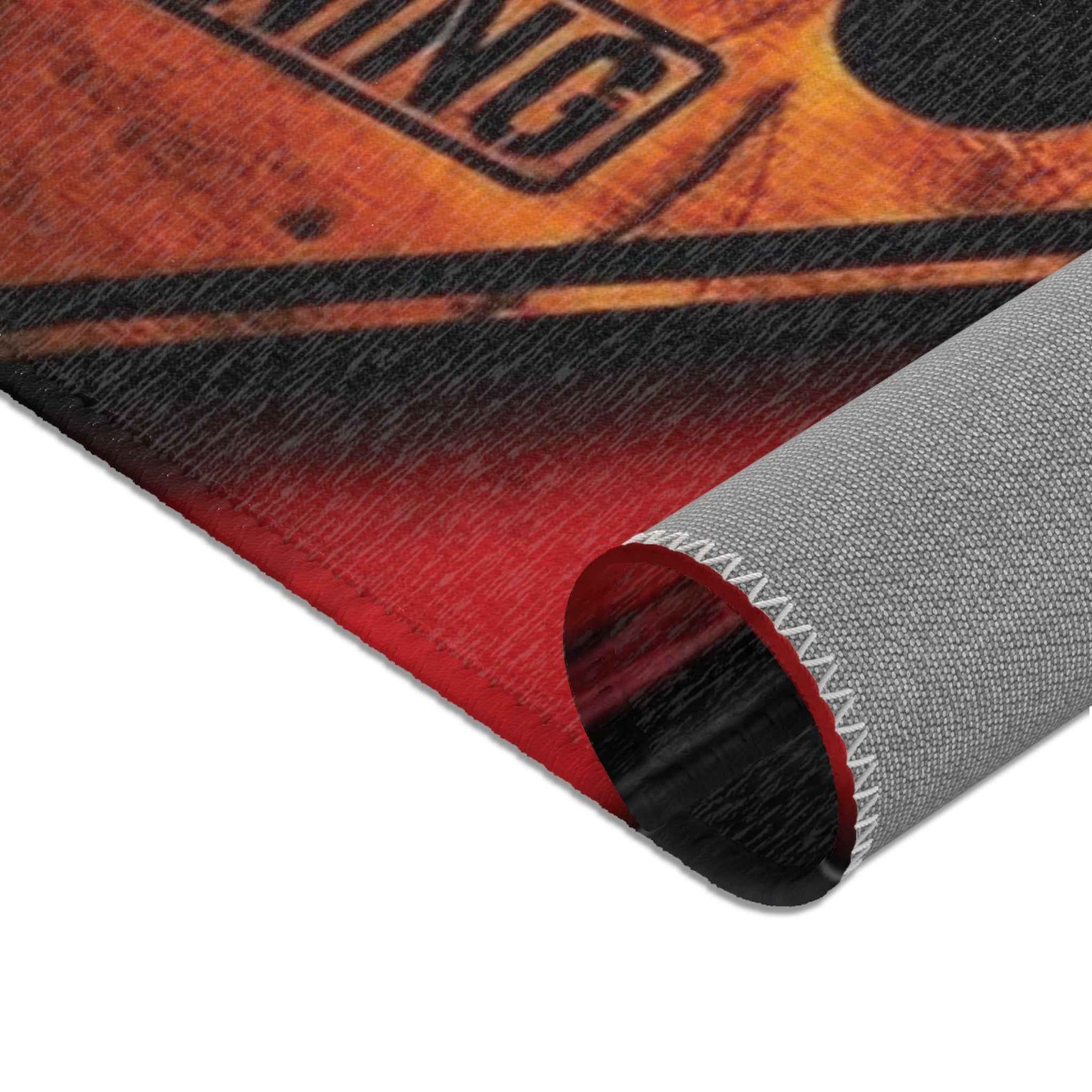 Warning Gamer Zone Area Rug