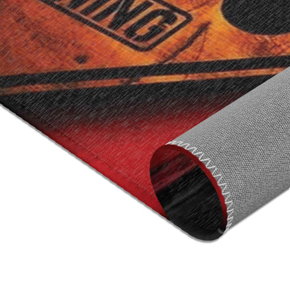 Warning Gamer Zone Area Rug