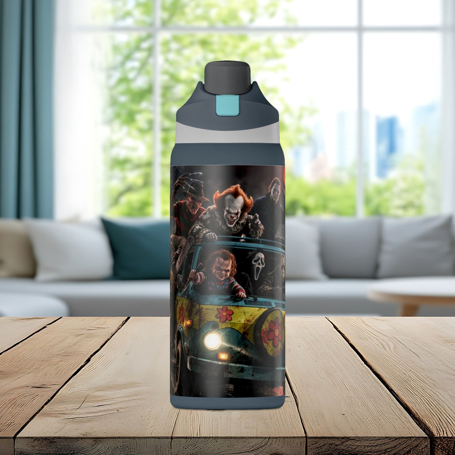 Nightmare Road Trip 32oz Insulated Water Bottle – Horror Legends Edition