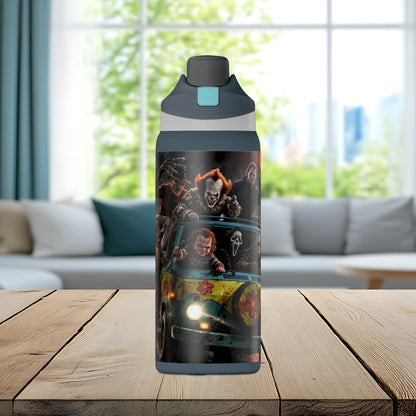 Nightmare Road Trip 32oz Insulated Water Bottle – Horror Legends Edition