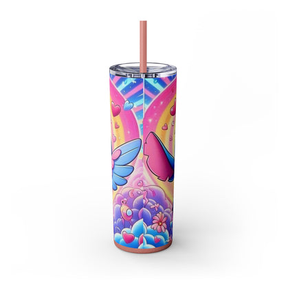 Skinny Tumbler - Stitch and Angel Love Design
