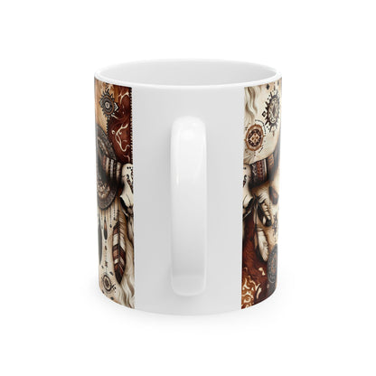 Western Skull Ceramic Mug - House of O & A
