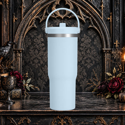 Gothic Cute Devil Couple Insulated Travel Mug