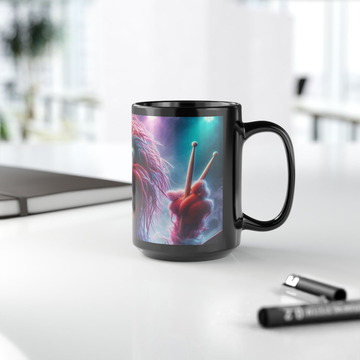 Muppet-Inspired Bright Animal Black Coffee Mug — 11oz & 15oz