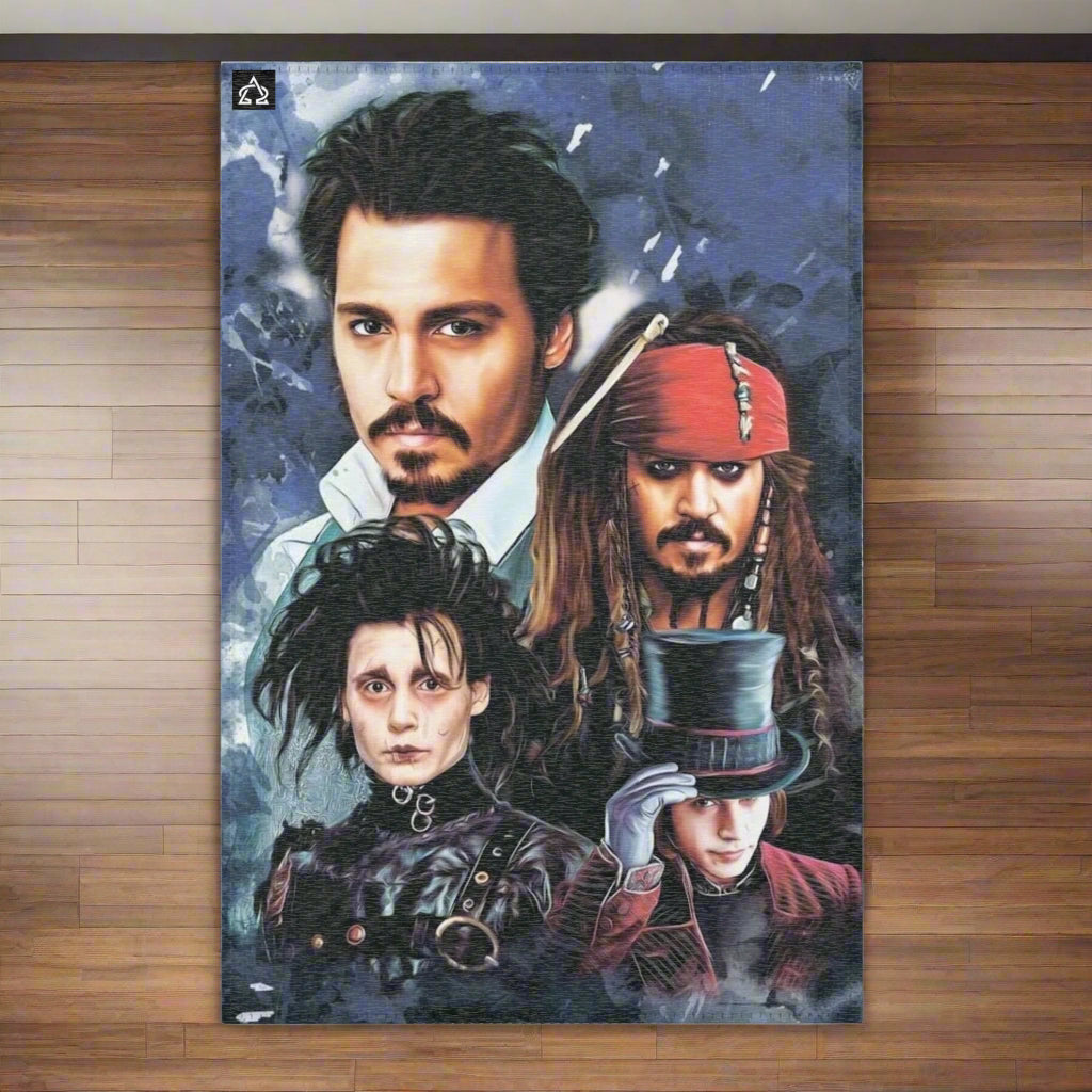 Johnny Depp Characters - Unique Rug - House of O & A