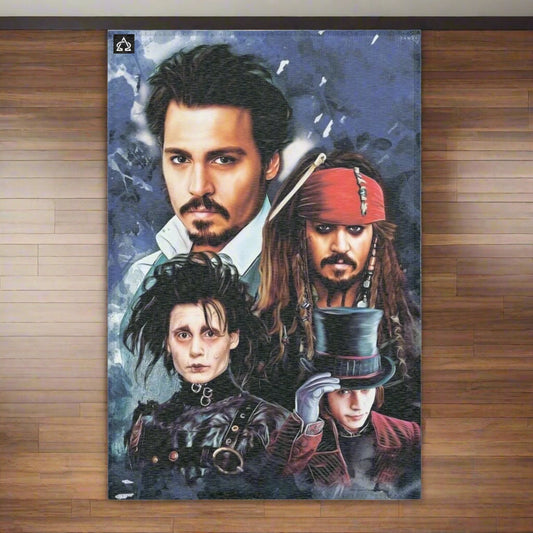 Johnny Depp Characters - Unique Rug - House of O & A