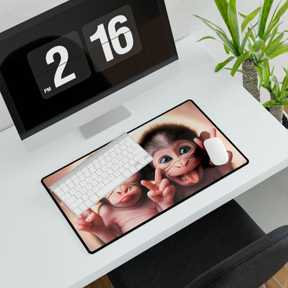 Cheeky Baby Monkeys Desk Mat - House of O & A