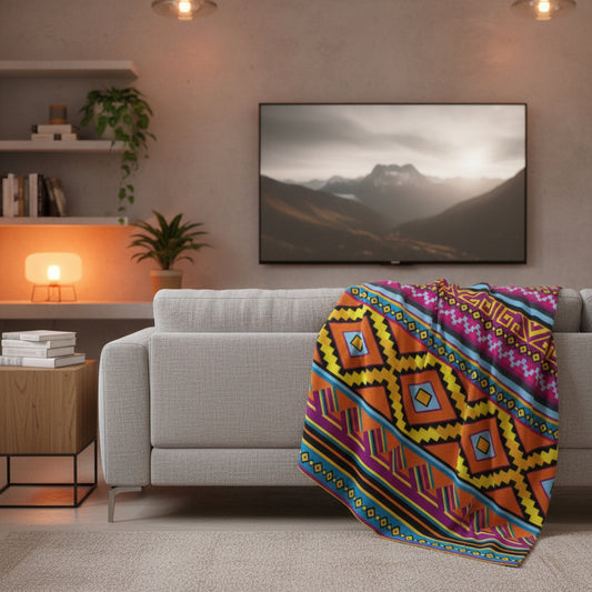 Aztec Pattern - Arctic Blanket - House of O & A