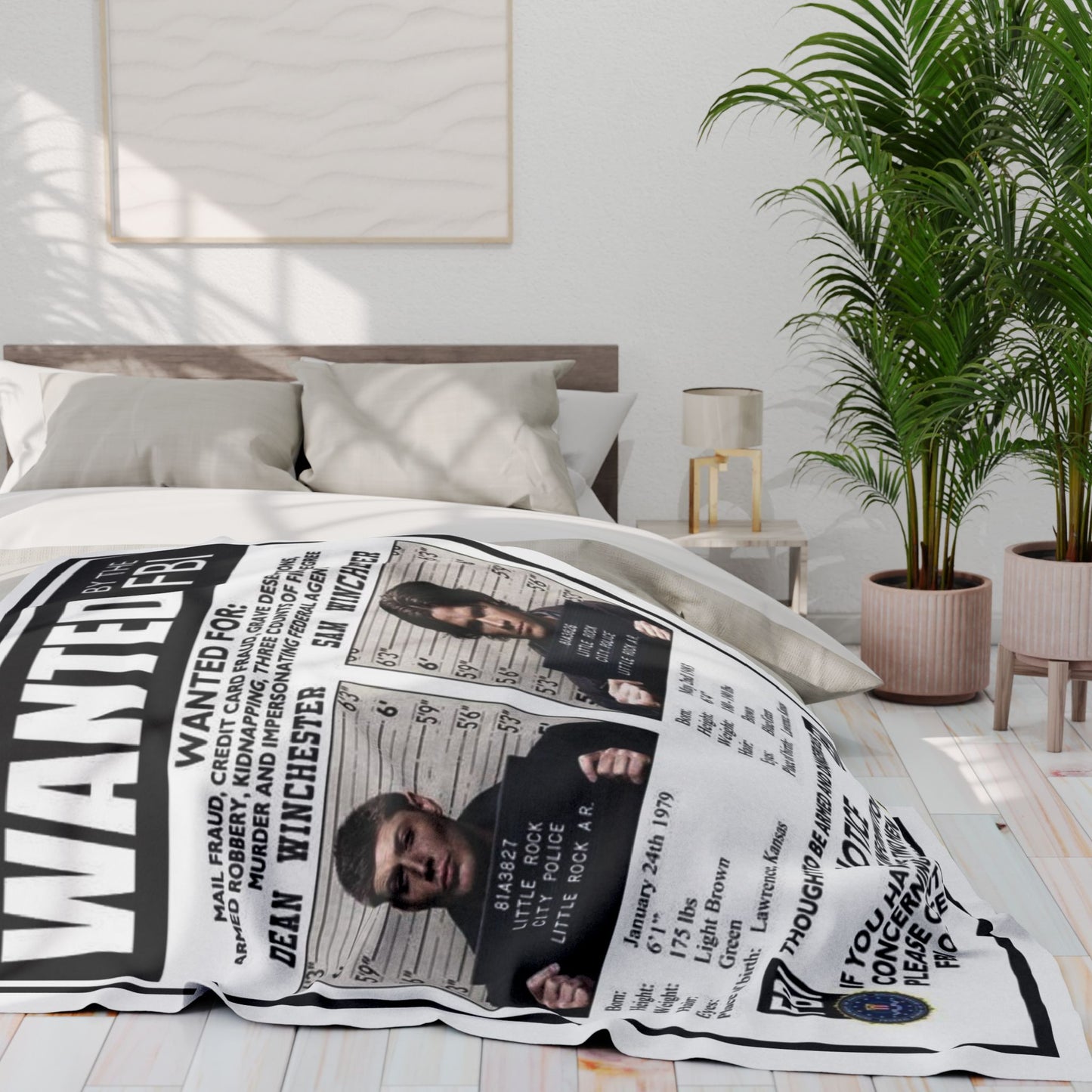 Supernatural Sam & Dean Arctic Blanket