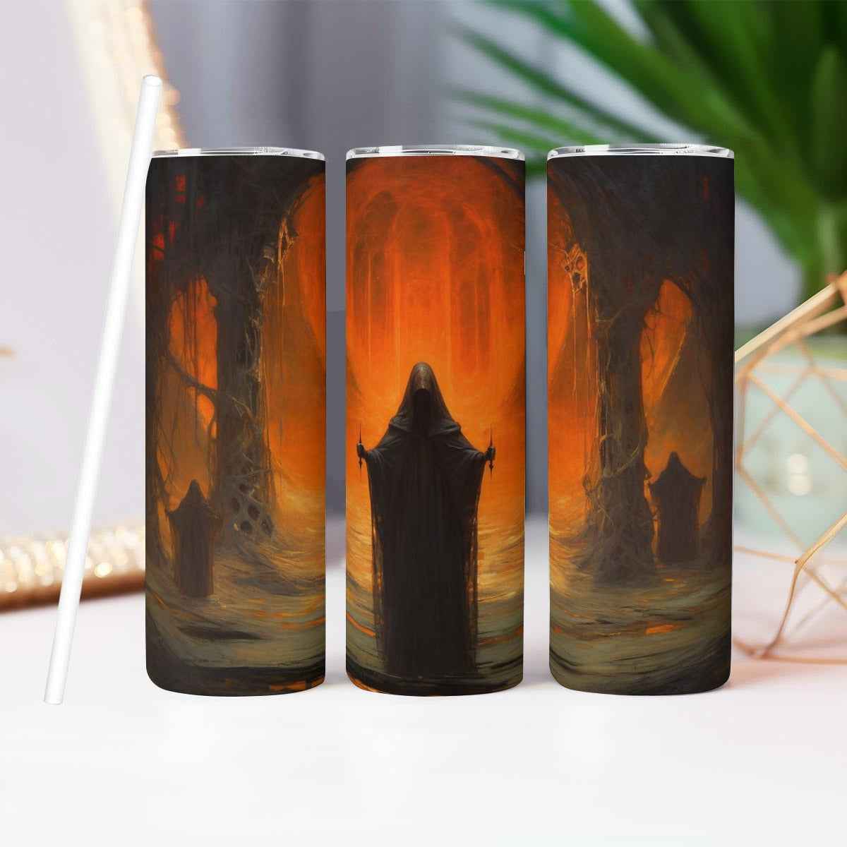 20OZ Straight Cup With Sliding Lid Printed in USA
