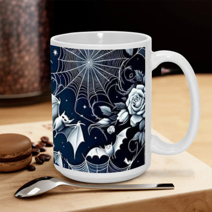 Midnight Web & Moon Rose Gothic Mug