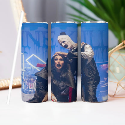 Nightmare Encore 20oz Slim Tumbler – Gothic Horror Rockstar Edition