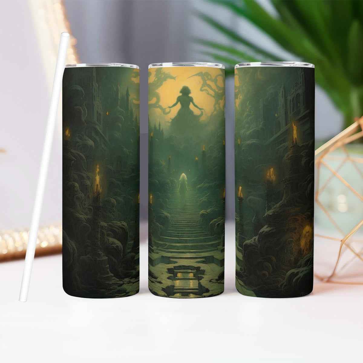 20OZ Straight Cup With Sliding Lid Printed in USA