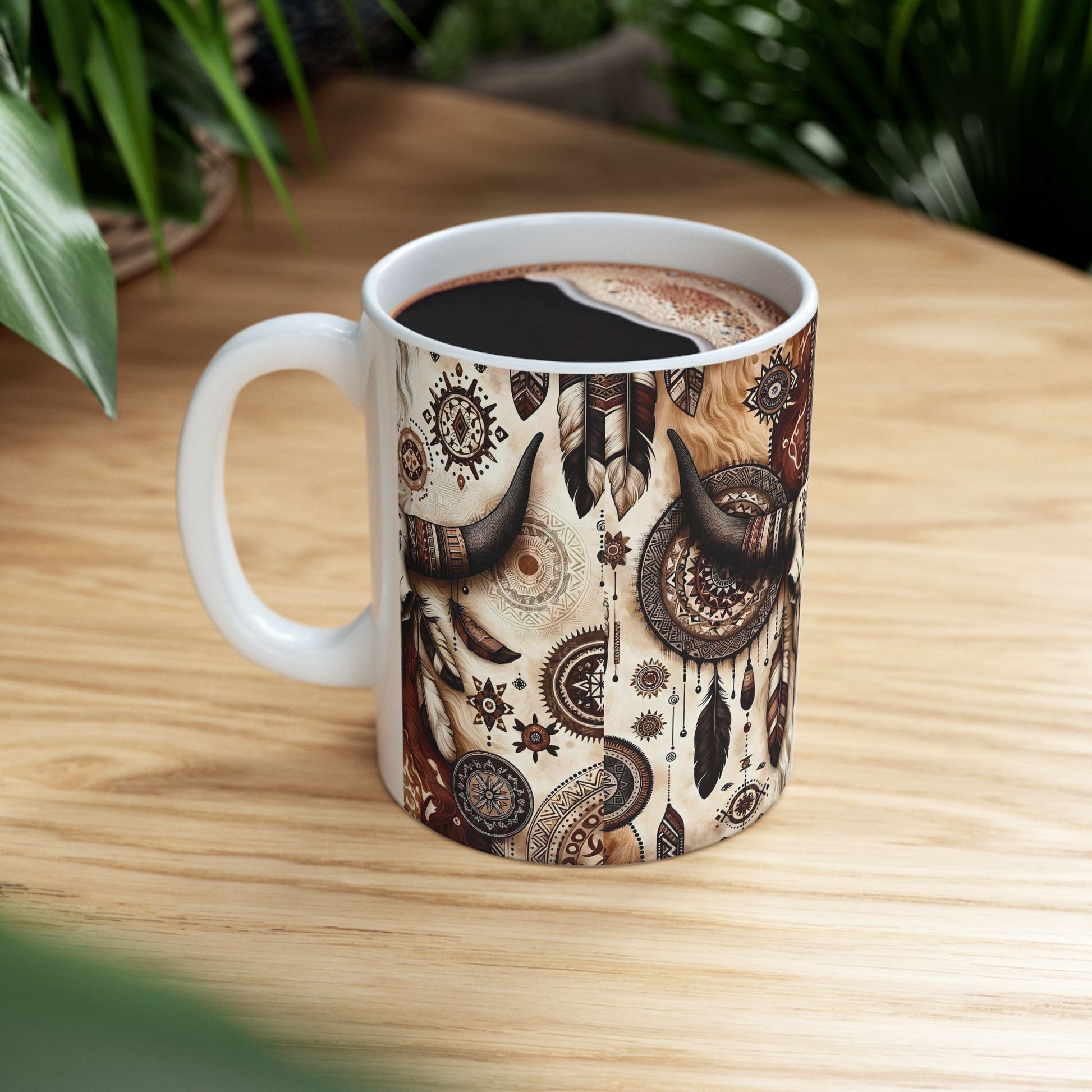 Western Skull Ceramic Mug - House of O & A