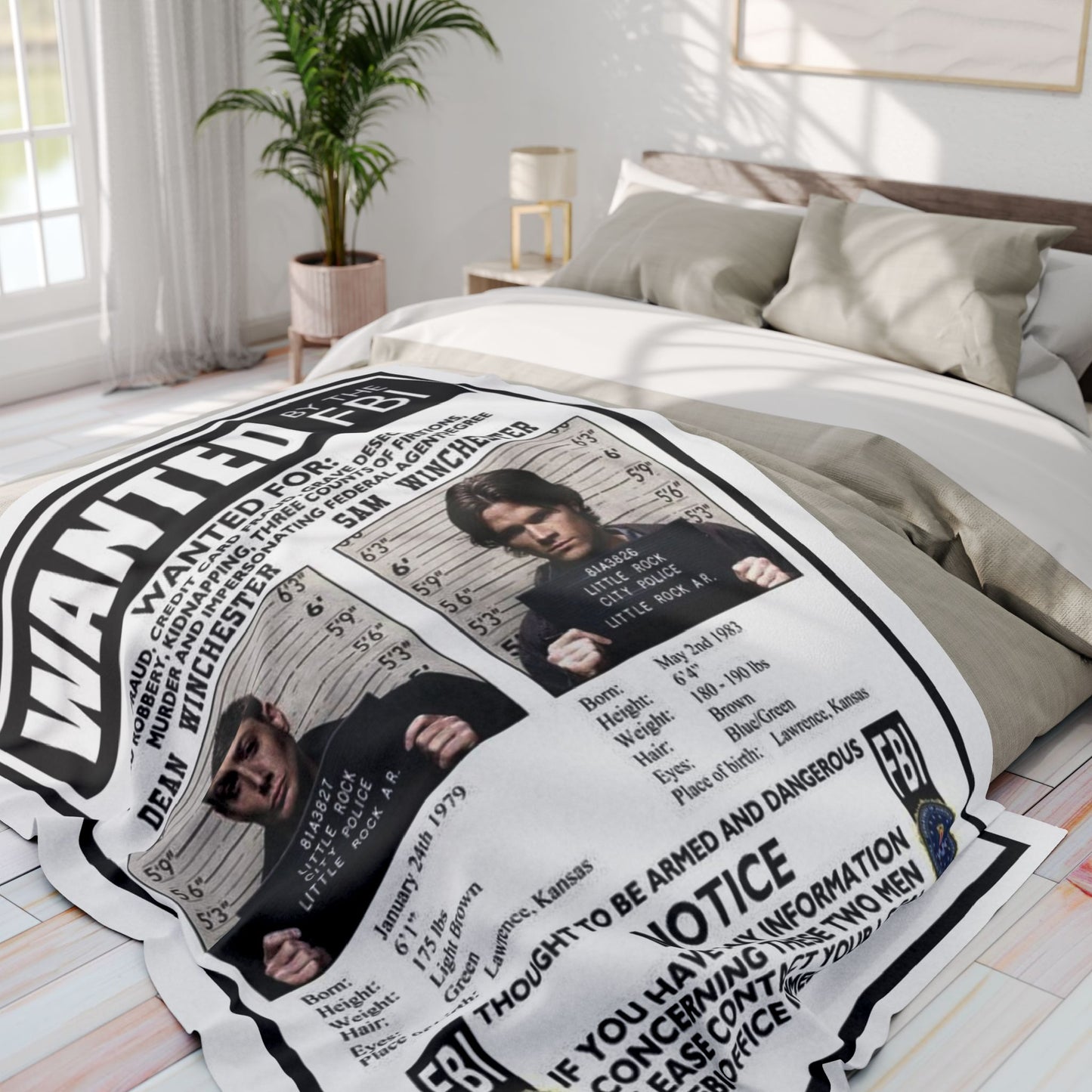 Supernatural Sam & Dean Arctic Blanket