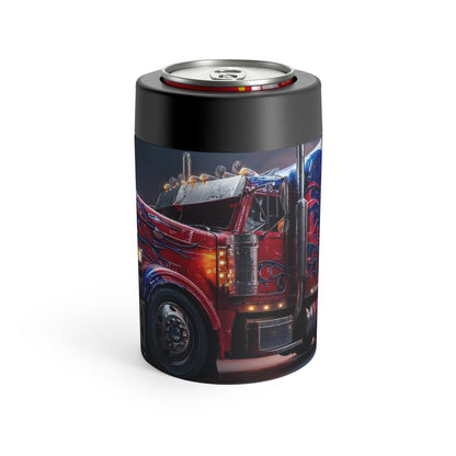 Trucker Rig Can Cooler – Patriotic Red Big Rig Beer Can Holder