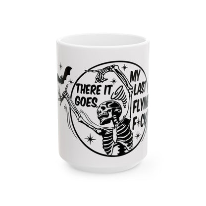 Copy of Skeleton 'There It Goes' Funny Gothic Ceramic Mug (11oz & 15oz)