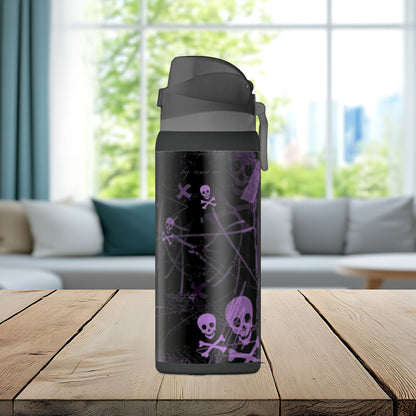 Purple Skull Chaos 32oz Insulated Water Bottle