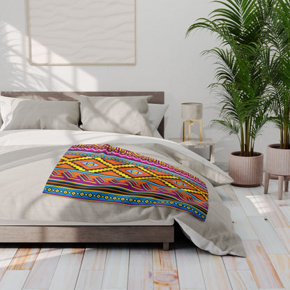 Aztec Pattern - Arctic Blanket
