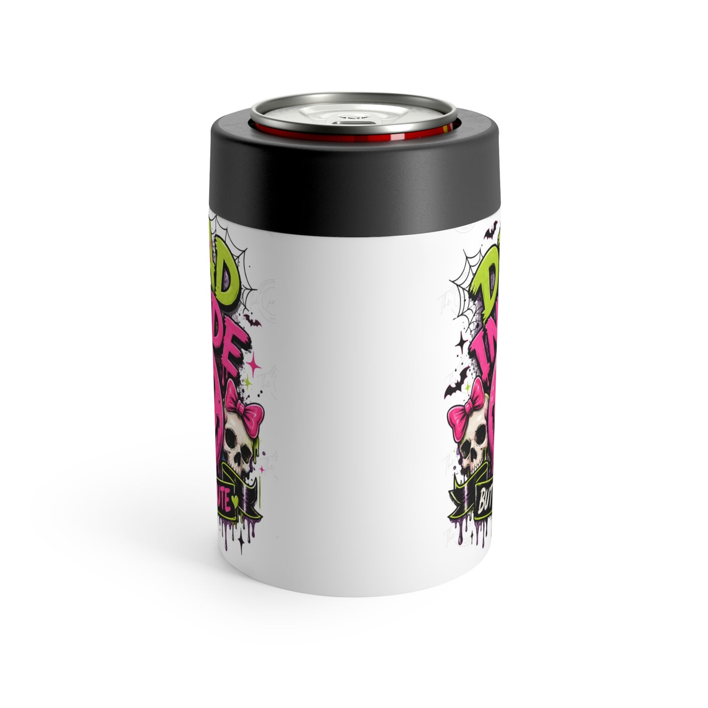 Can Holder — 'Dead Inside But Cute' Skull Can Cooler