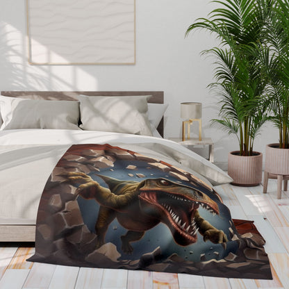 T-Rex Wall Break Arctic Blanket