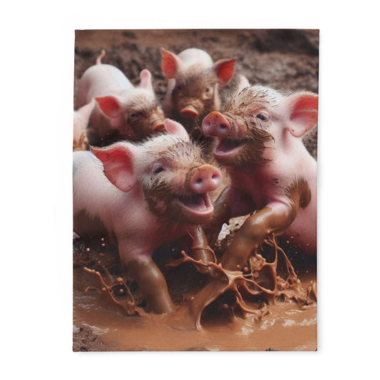 Piglet Muddy Fun Arctic Blanket - House of O & A