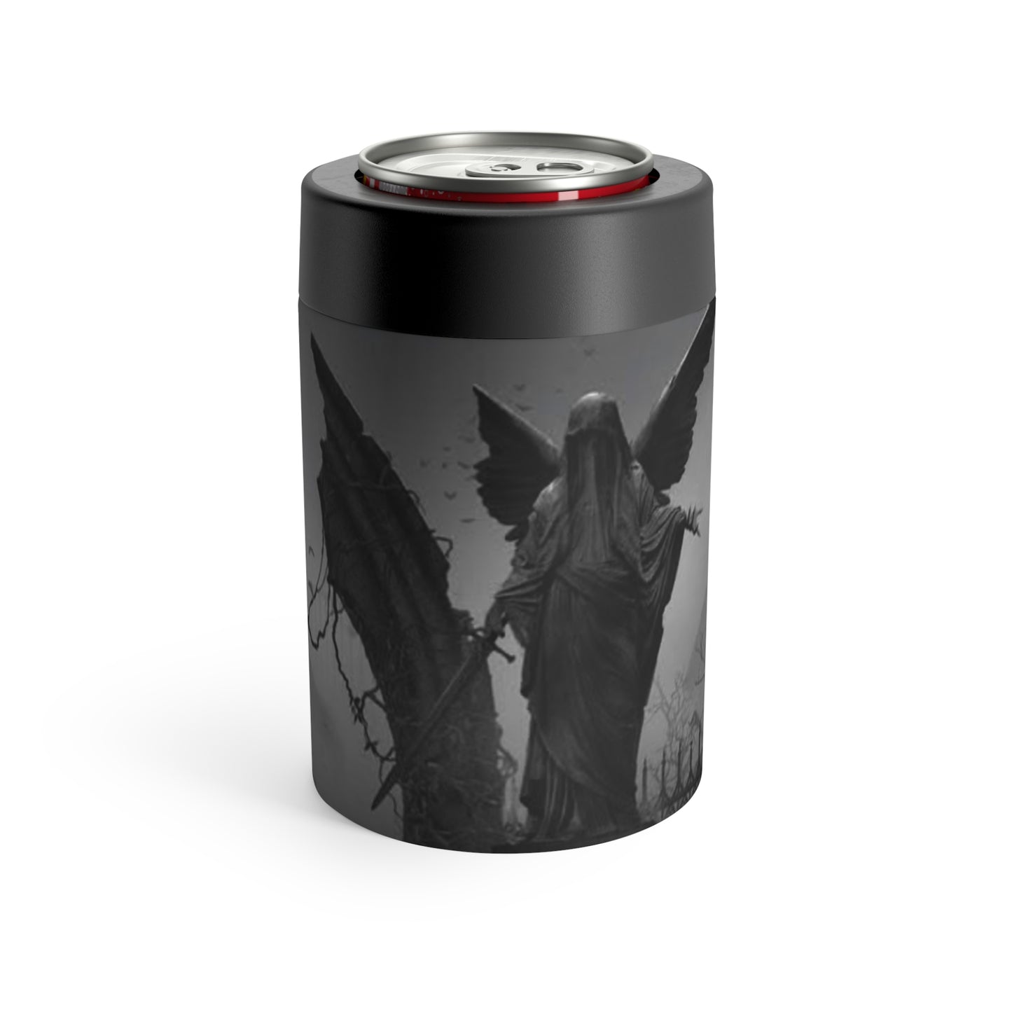 Gothic Angel Can Holder – Vampire Wings Cemetery Drink Cooler