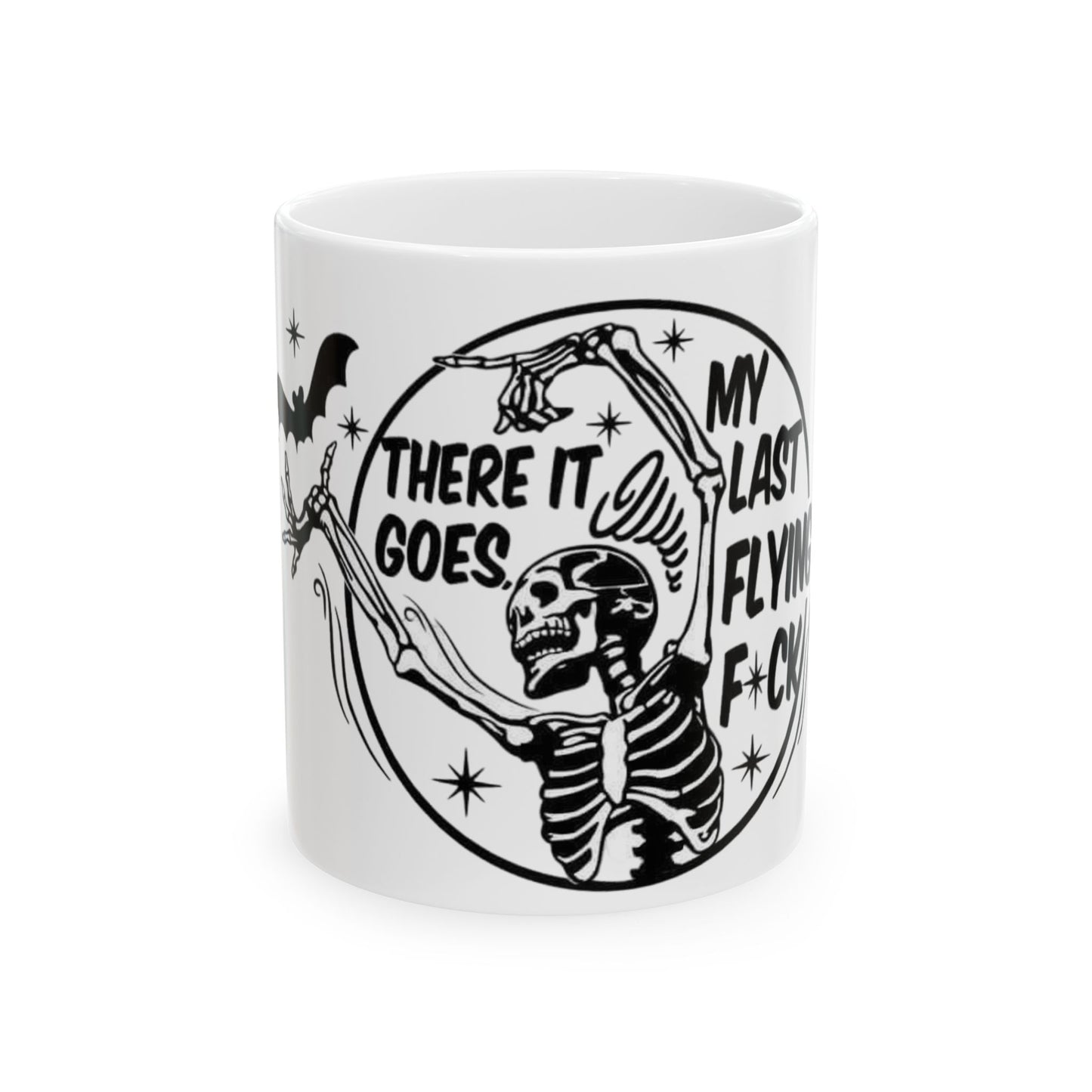 Copy of Skeleton 'There It Goes' Funny Gothic Ceramic Mug (11oz & 15oz)