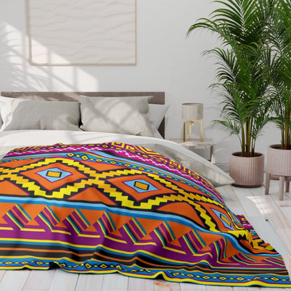 Aztec Pattern - Arctic Blanket