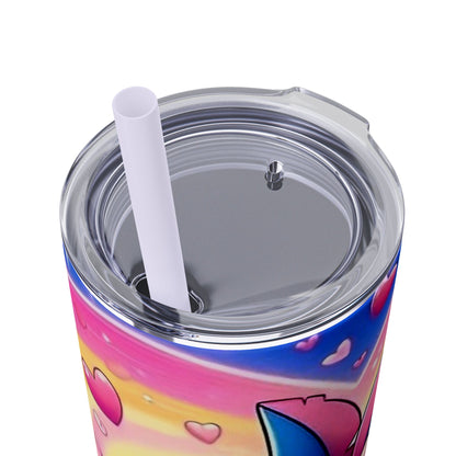 Skinny Tumbler - Stitch and Angel Love Design