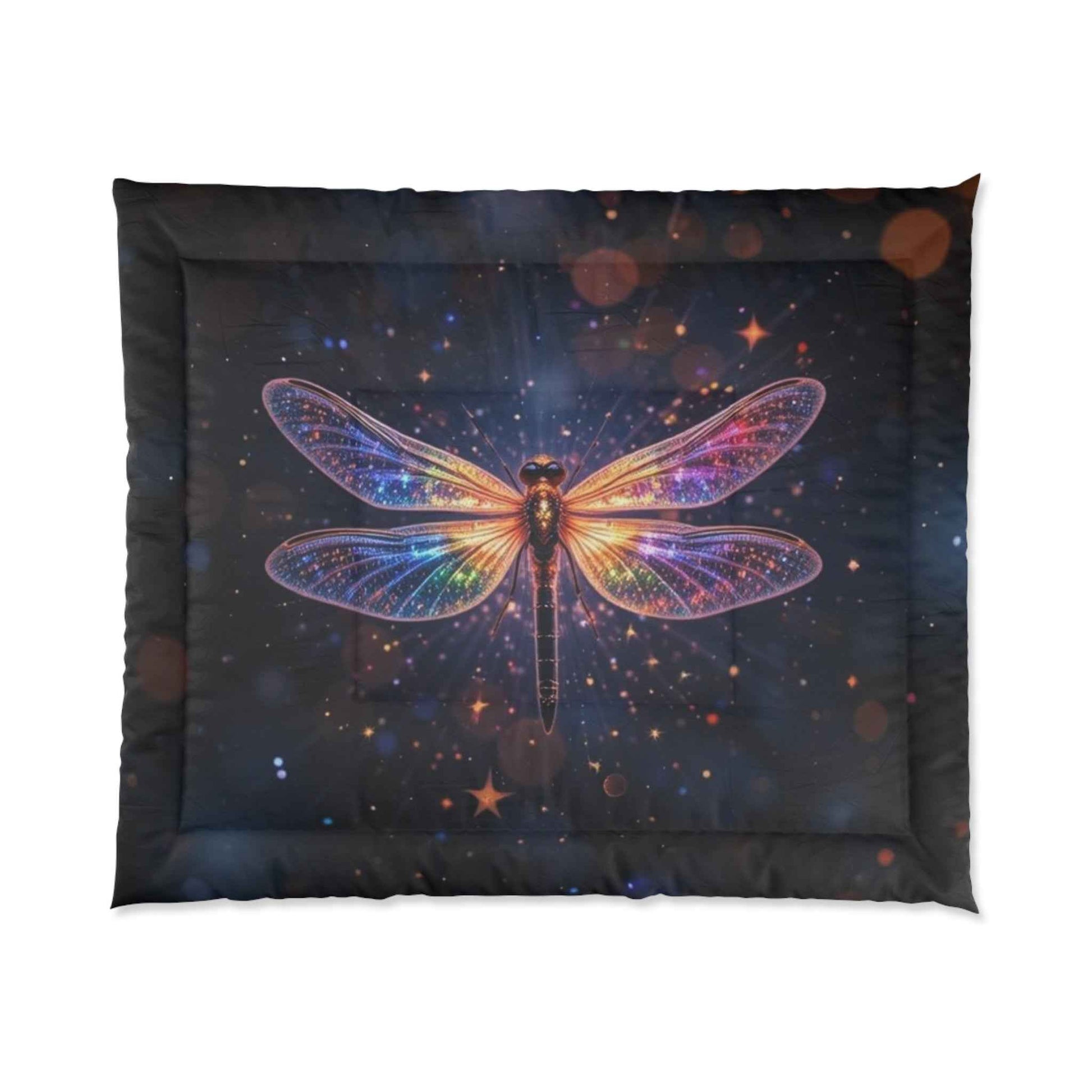 Dragonfly Comforter — Galaxy Rainbow Dragonfly