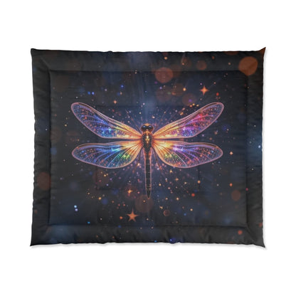 Dragonfly Comforter — Galaxy Rainbow Dragonfly