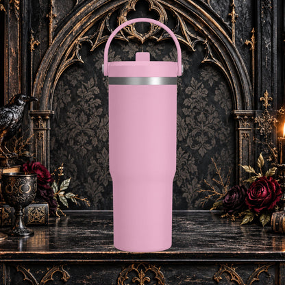 Gothic Cute Devil Couple Insulated Travel Mug
