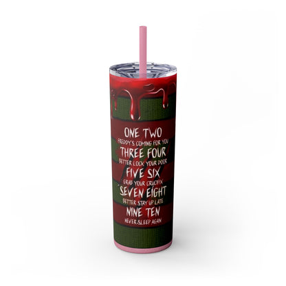 🔥 Freddy Krueger Skinny Tumbler – A Nightmare You’ll Love 🔥 - House of O & A