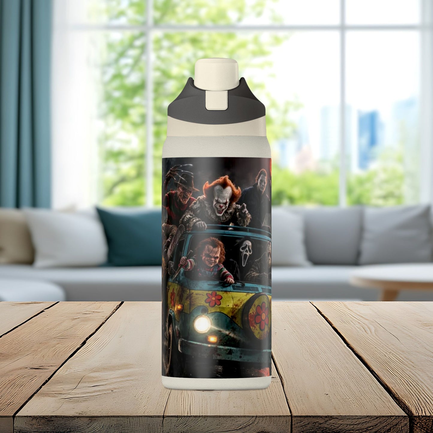 Nightmare Road Trip 32oz Insulated Water Bottle – Horror Legends Edition