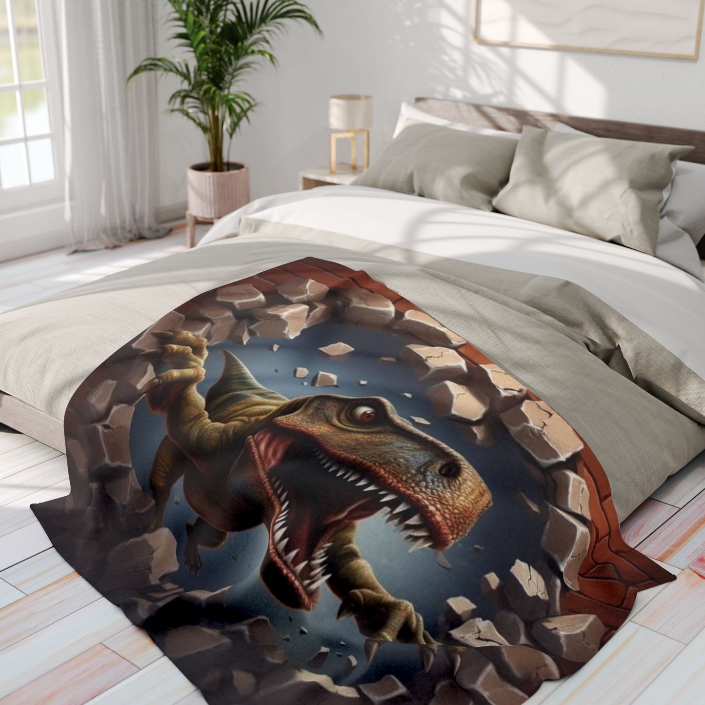 T-Rex Wall Break Arctic Blanket