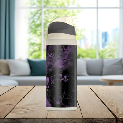 Purple Skull Chaos 32oz Insulated Water Bottle