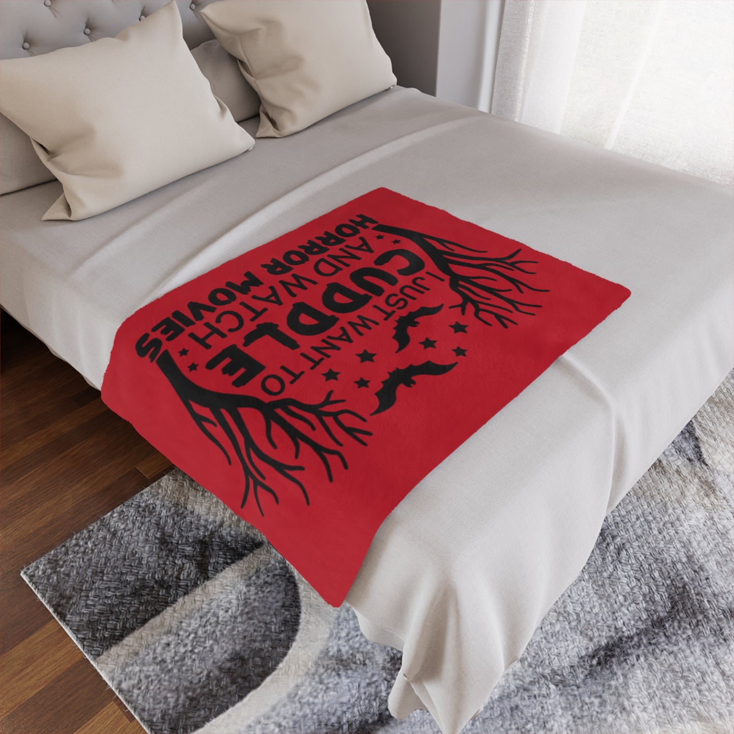 Minky Blanket - Horror Movie Night Cuddle Blanket - House of O & A