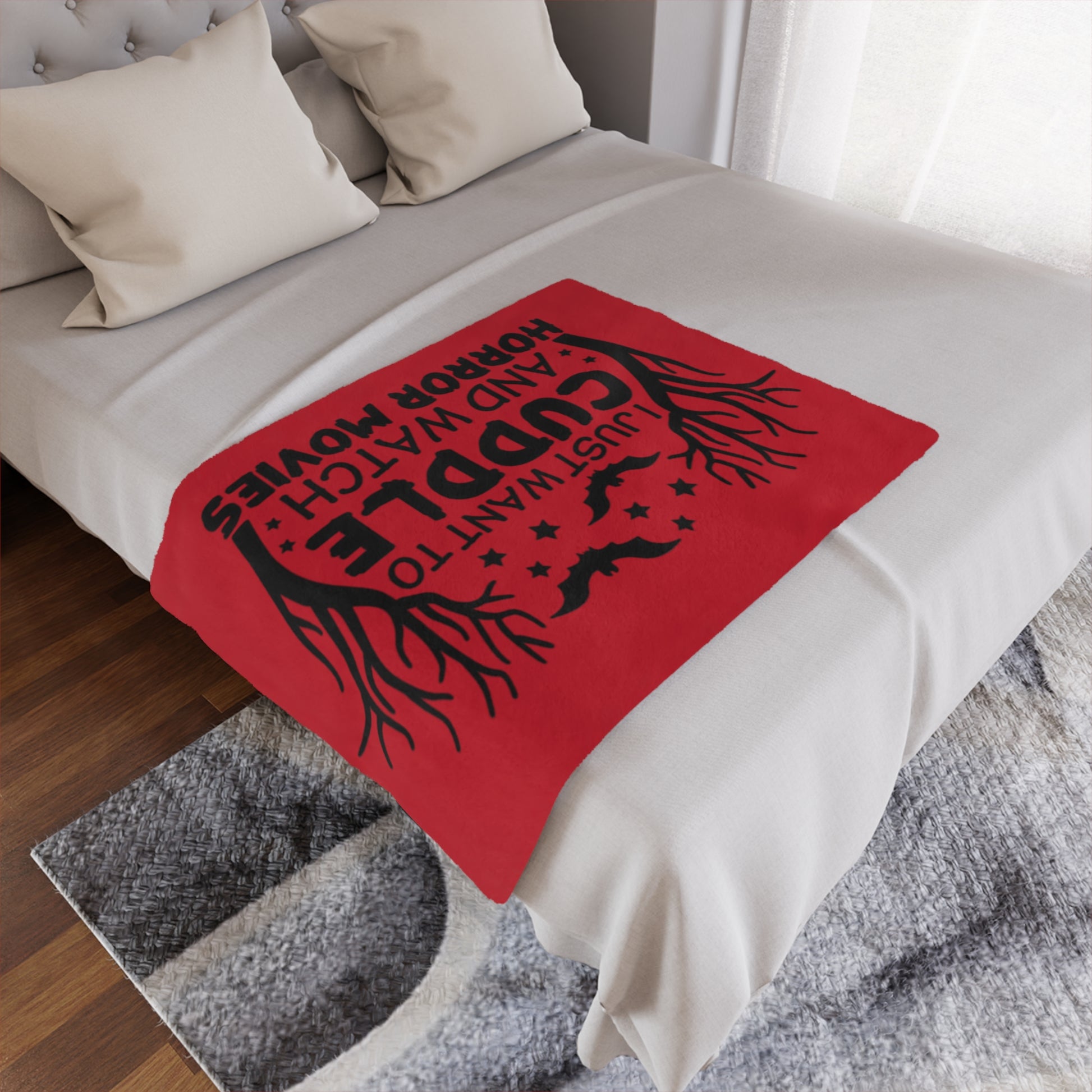 Minky Blanket - Horror Movie Night Cuddle Blanket - House of O & A