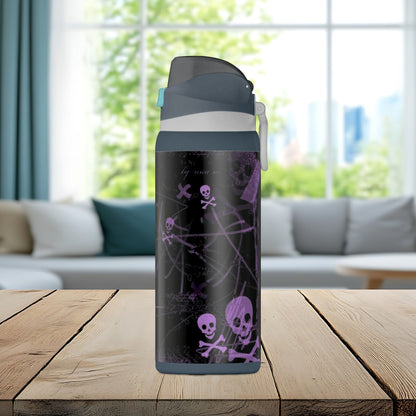 Purple Skull Chaos 32oz Insulated Water Bottle