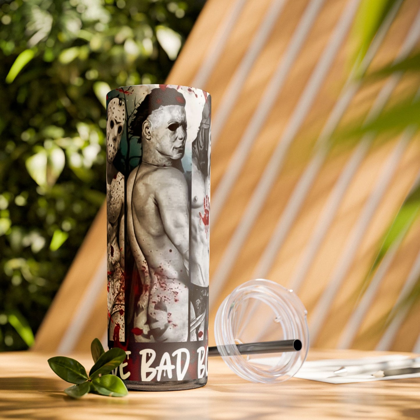 I Love Bad Boys Skinny Tumbler