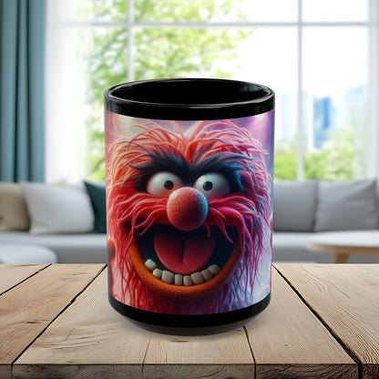 Muppet-Inspired Bright Animal Black Coffee Mug — 11oz & 15oz