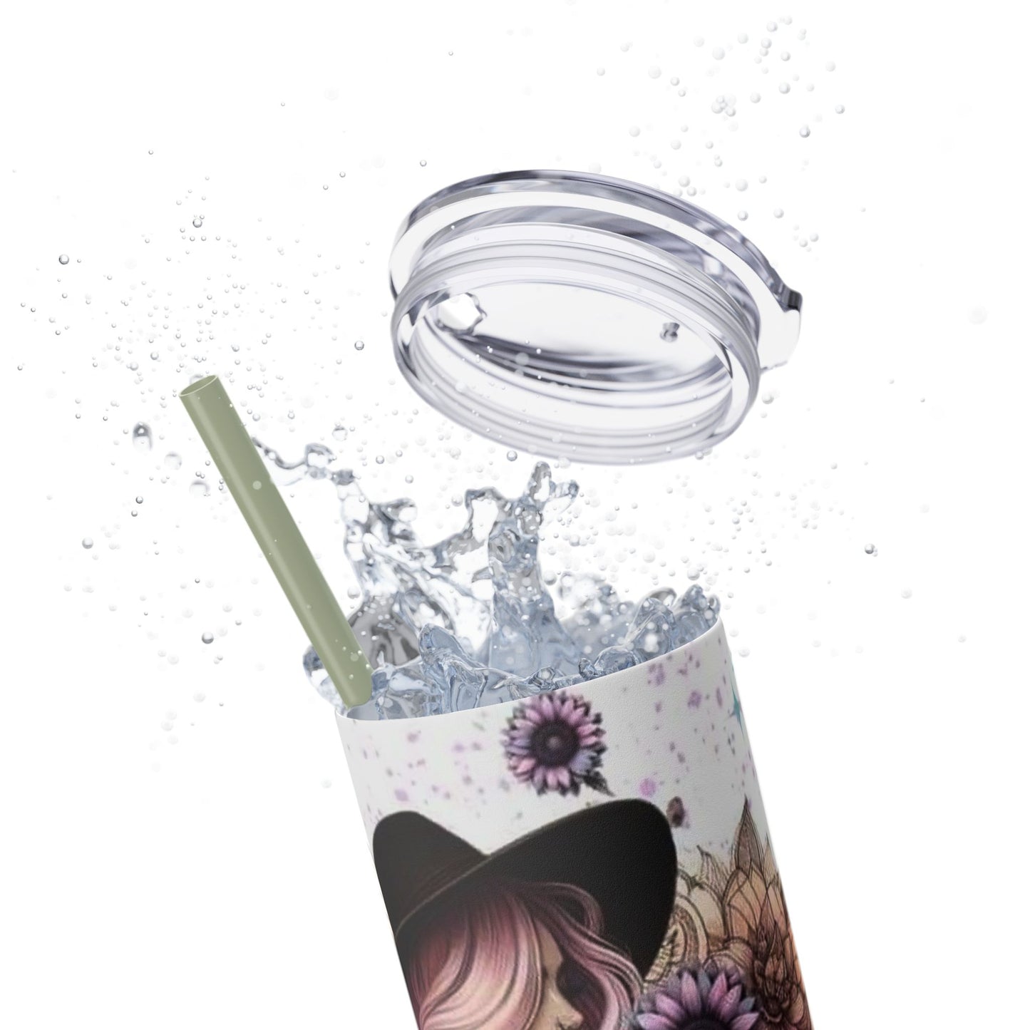 She Overcame Inspirational Skinny Tumbler