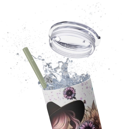 She Overcame Inspirational Skinny Tumbler