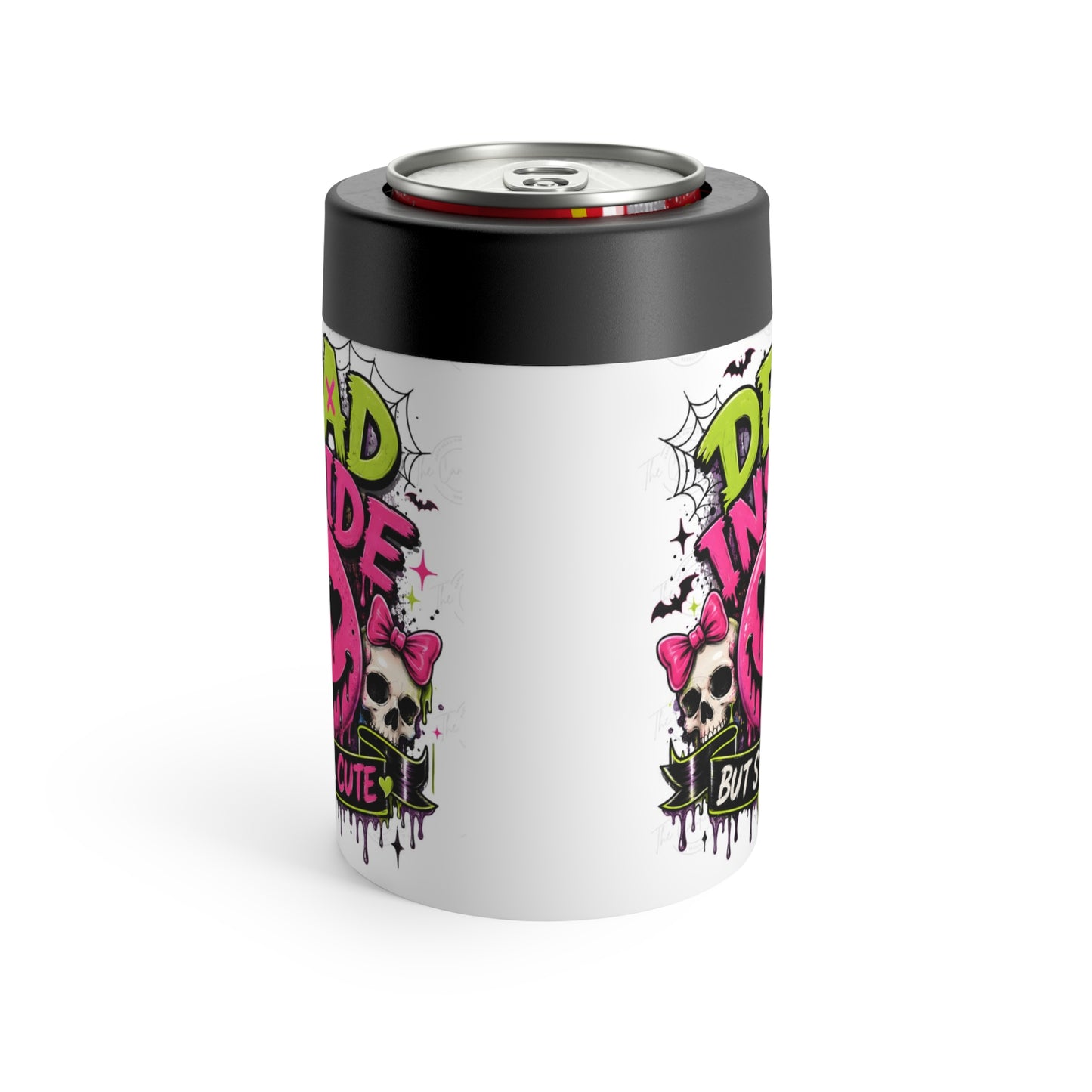 Can Holder — 'Dead Inside But Cute' Skull Can Cooler