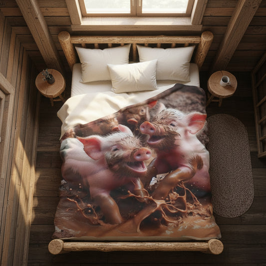 Piglet Muddy Fun Arctic Blanket - House of O & A