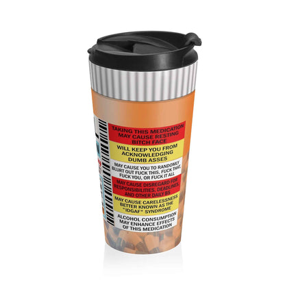 Fukitol Prescription Bottle - Stainless Steel Travel Mug