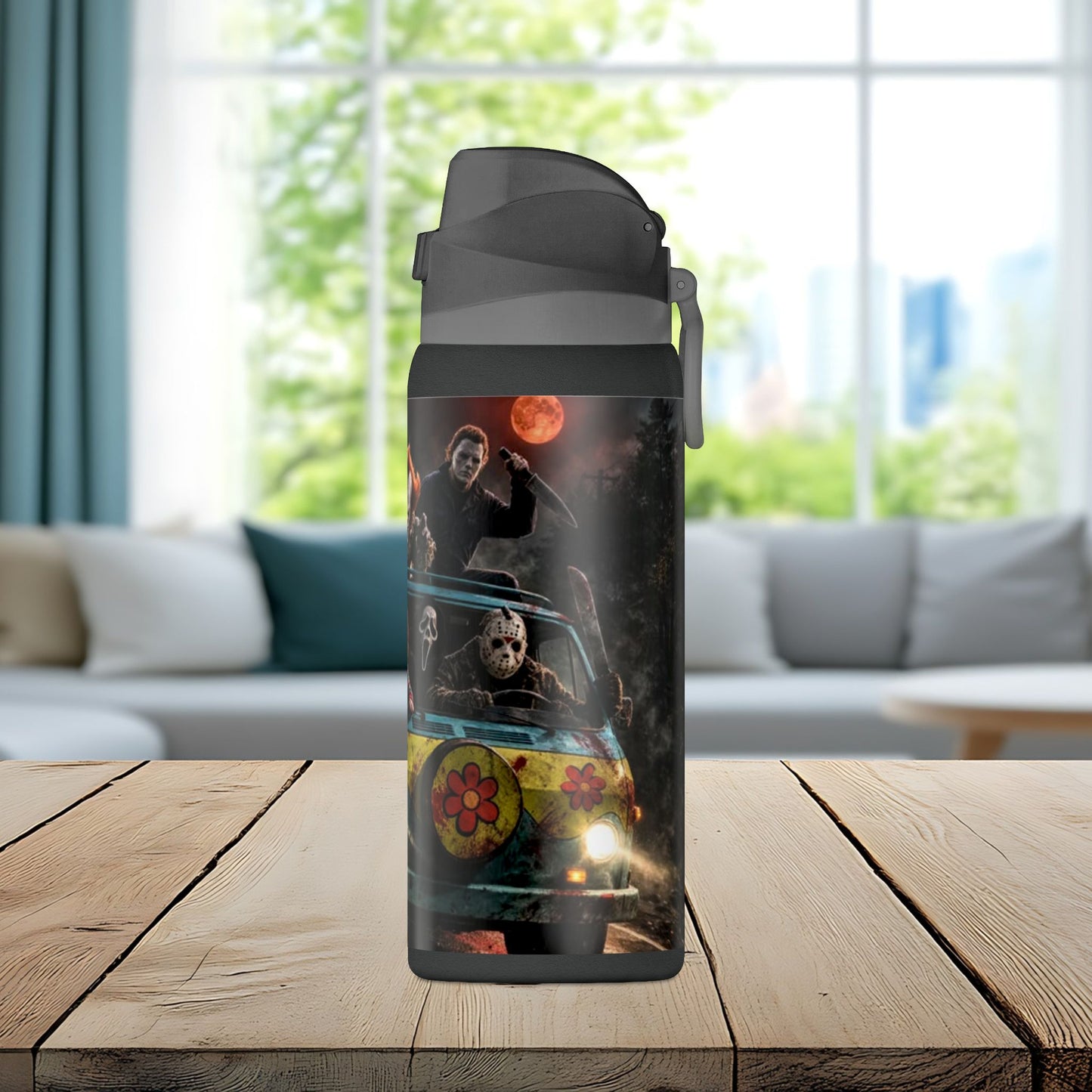Nightmare Road Trip 32oz Insulated Water Bottle – Horror Legends Edition